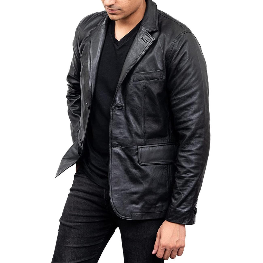 Men's Handmade Lambskin Leather Blazer – Tailor Leather