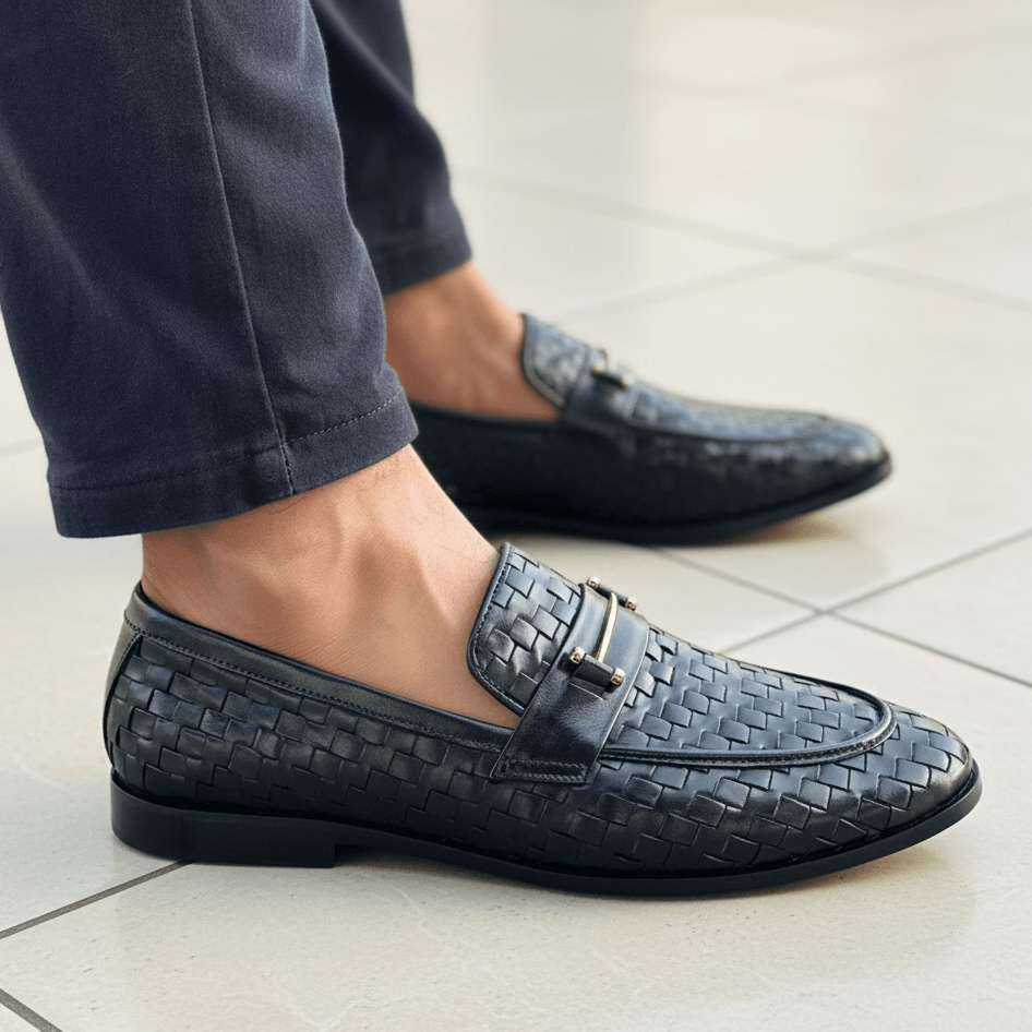 Men's Handmade Handwoven Leather Loafers – Tailor Leather