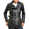 Women's Handmade Lambskin Leather Black Biker Jacket – Tailor Leather