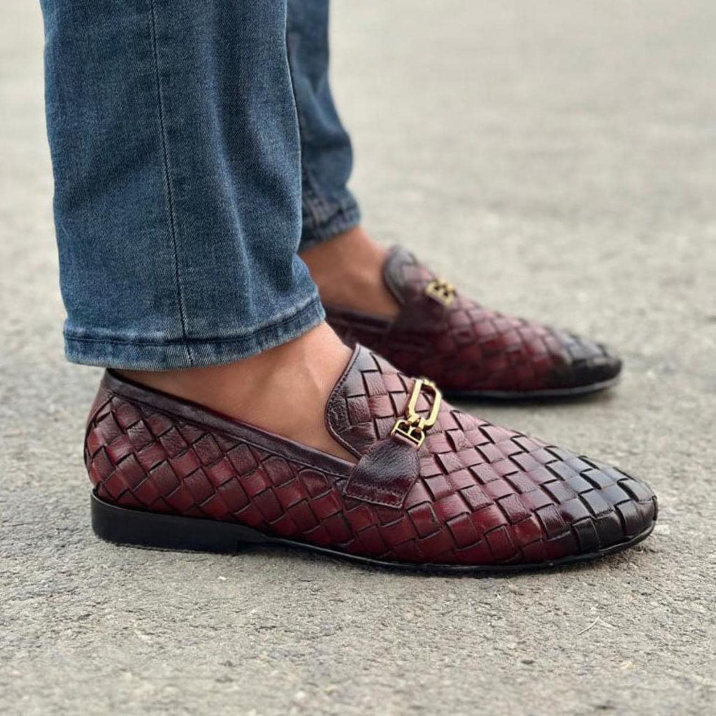 Men's Handmade Handwoven Leather Loafers – Tailor Leather