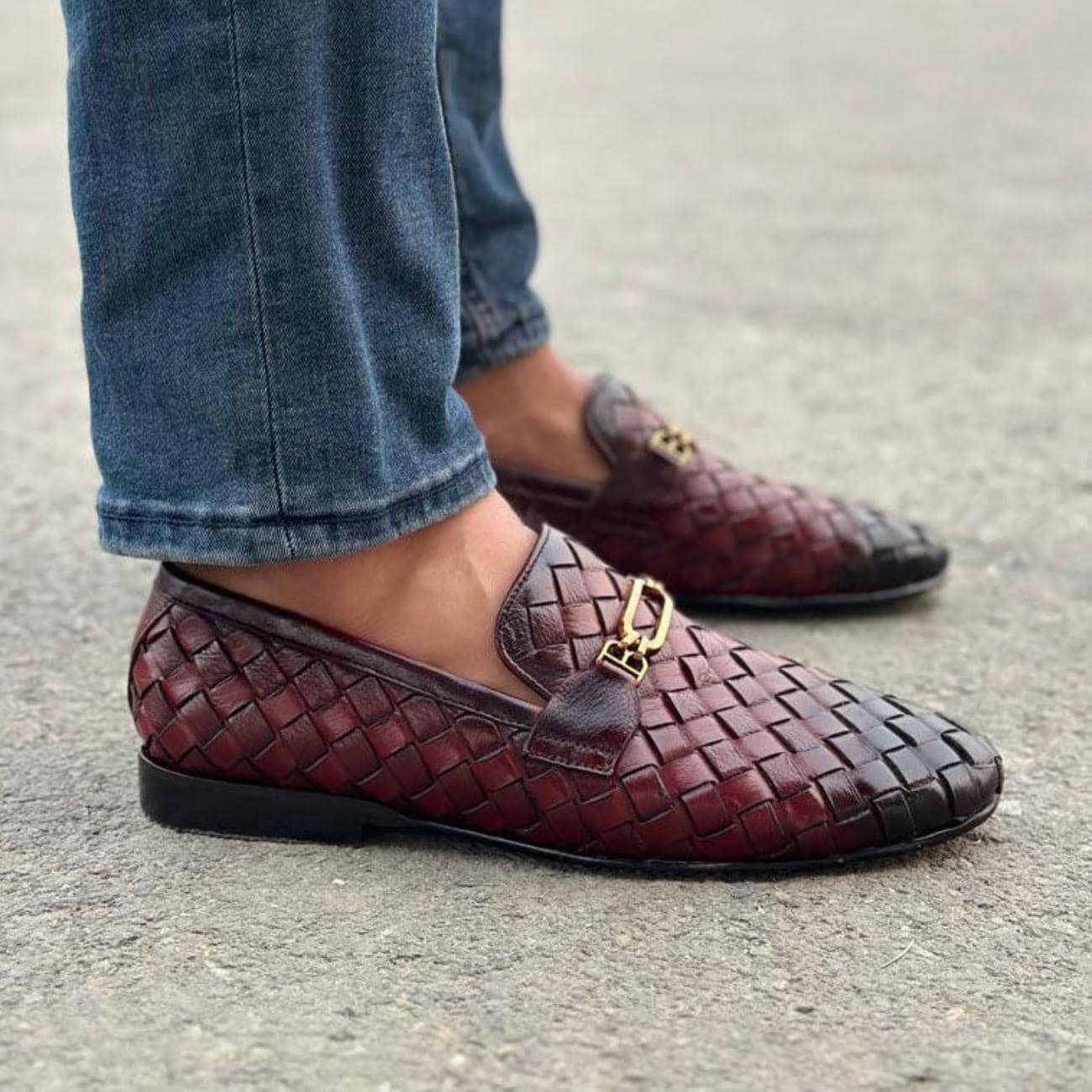 Men's Handmade Handwoven Leather Loafers – Tailor Leather