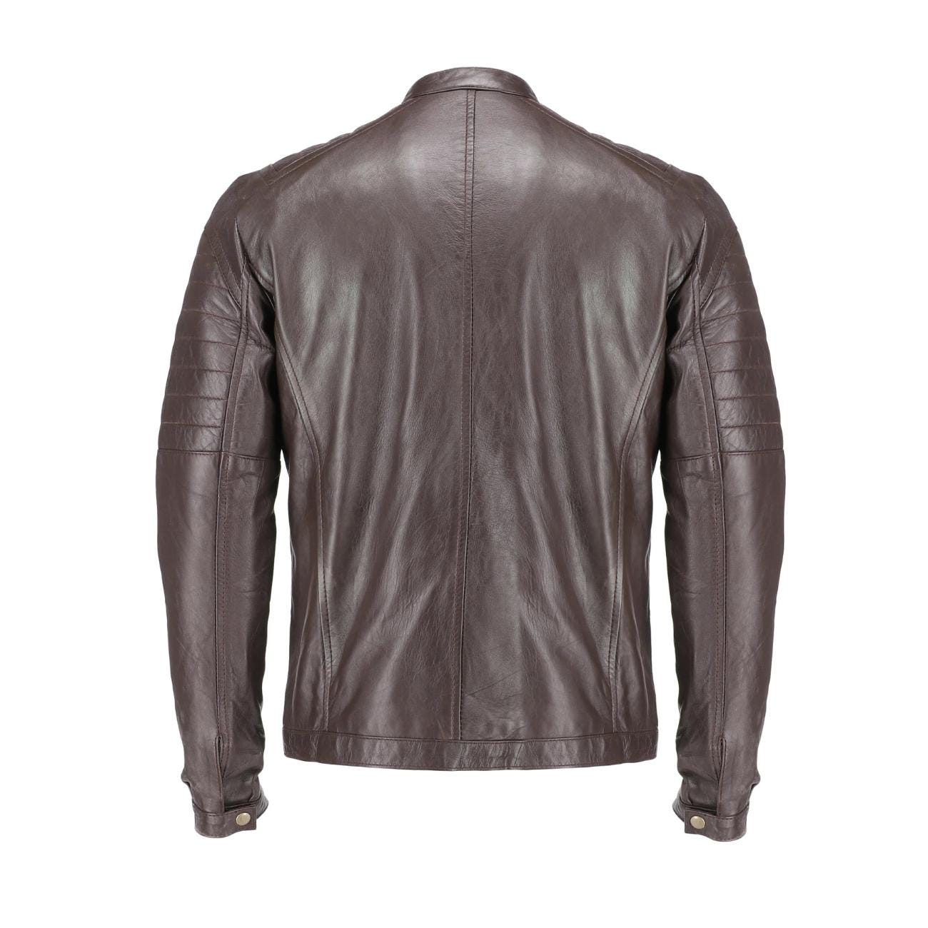 Men's Handmade Lambskin Leather Biker Jacket – Tailor Leather