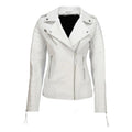 Women's Handmade Lambskin Leather Biker Jacket – Tailor Leather