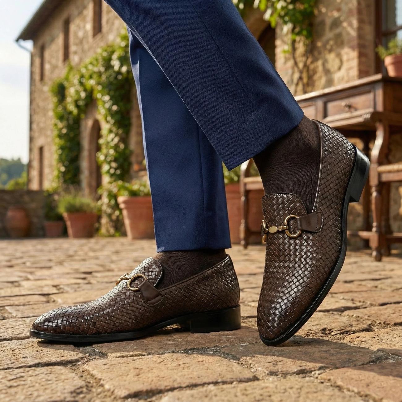 Men's Handmade Handwoven Leather Loafers – Tailor Leather