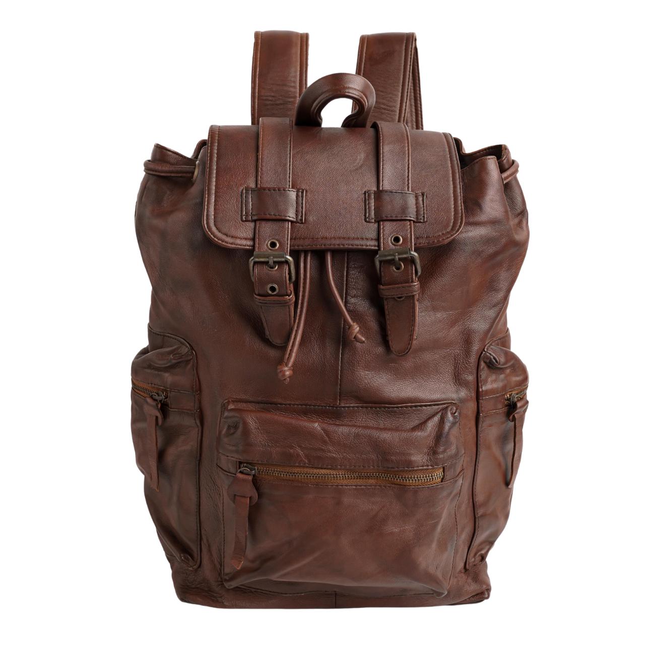 Handmade Tan Brown Leather Laptop Backpack – Tailor Leather