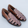 Men's Handmade Brown Genuine Leather Fisherman Sandals – Tailor Leather