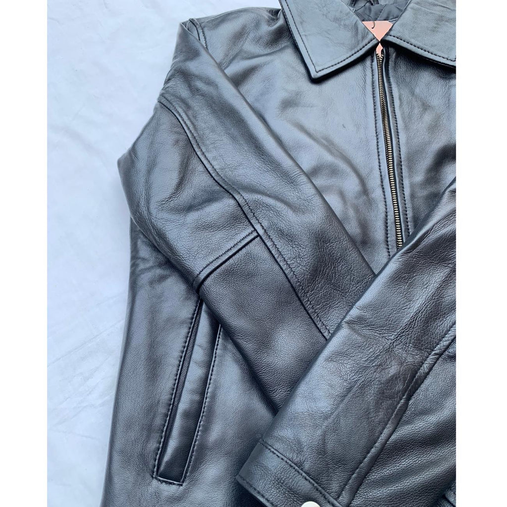 Men's Handmade Lambskin Leather Harrington Jacket – Tailor Leather