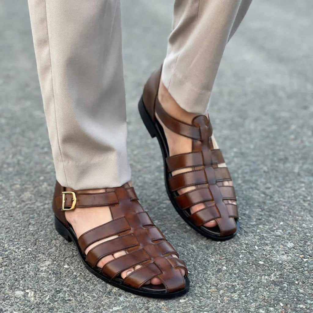 Men's Handmade Genuine Leather Fisherman Sandals – Tailor Leather