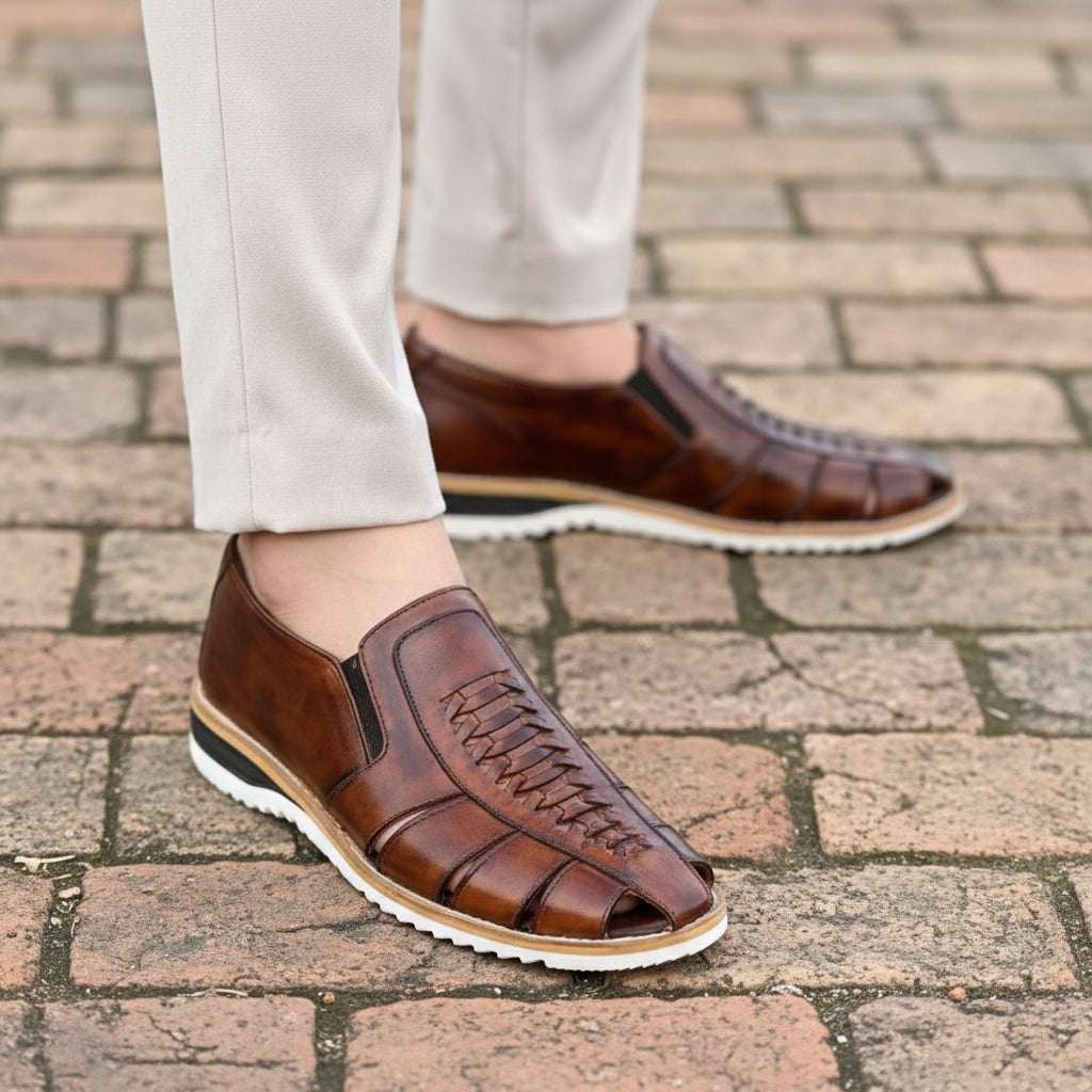 Handmade Leather Huarache Fisherman Sandals – Tailor Leather