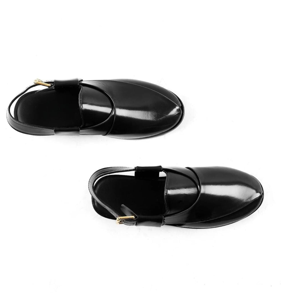 Men's Handmade Black Genuine Leather Peshawari Chappal – Tailor Leather