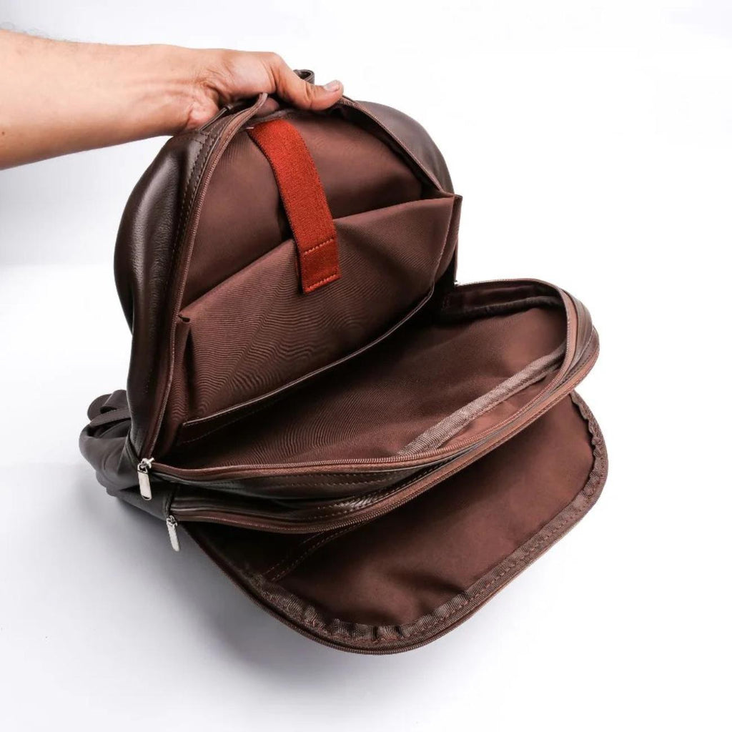 Handmade Black Leather 17" Laptop Backpack – Tailor Leather