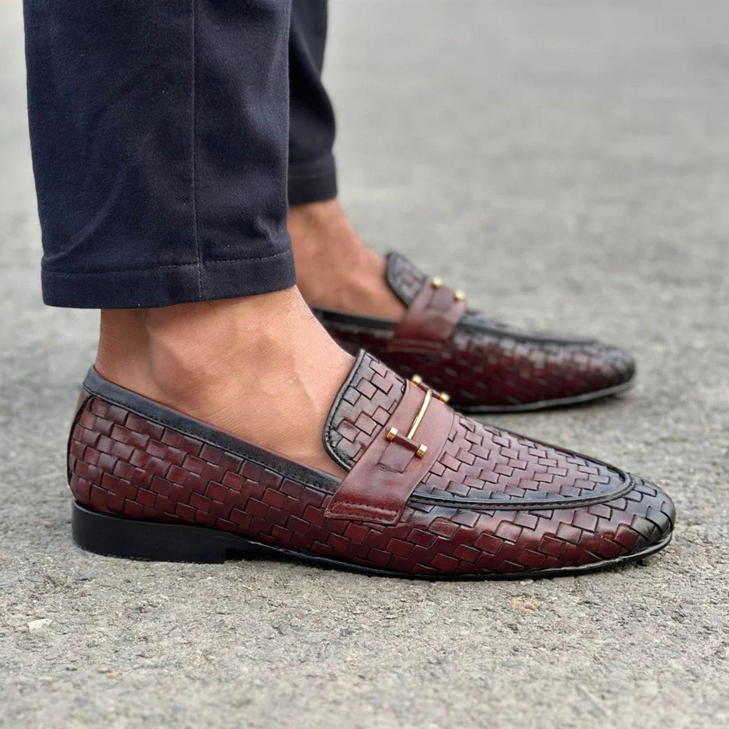 Men's Handmade Handwoven Leather Loafers – Tailor Leather