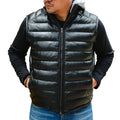 Men's Handmade Lambskin Leather Puffer Vest – Tailor Leather