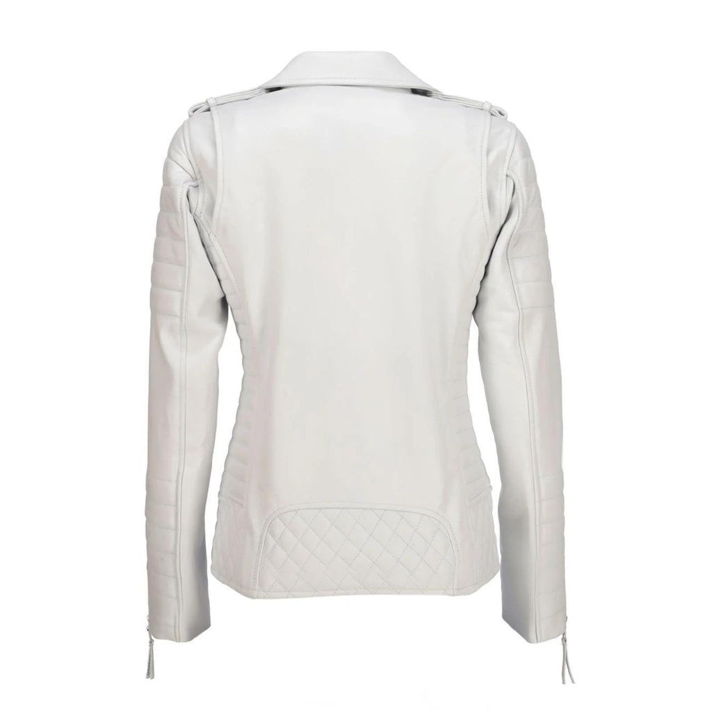 Women's Handmade Lambskin Leather Biker Jacket – Tailor Leather