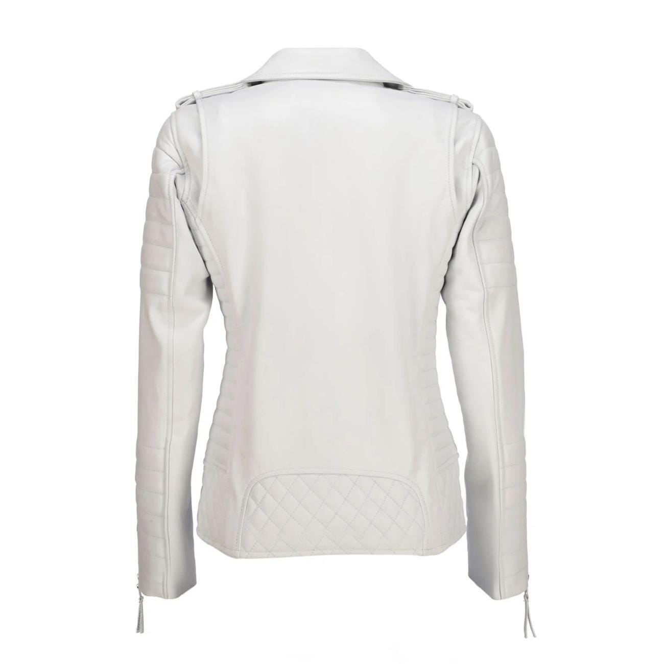 Women's Handmade Lambskin Leather Biker Jacket – Tailor Leather