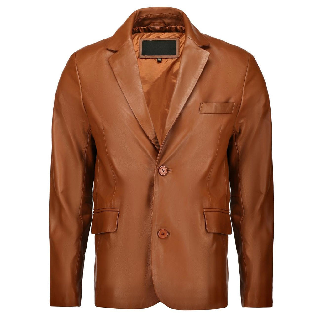 Men's Handmade Lambskin Leather Blazer – Tailor Leather