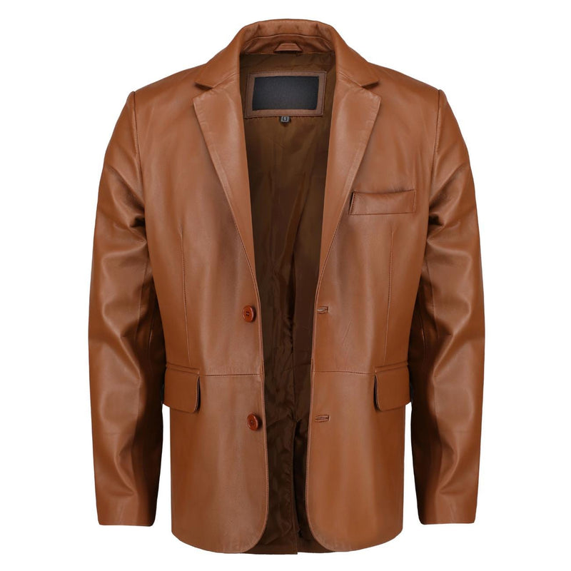 Men's Handmade Lambskin Leather Blazer – Tailor Leather