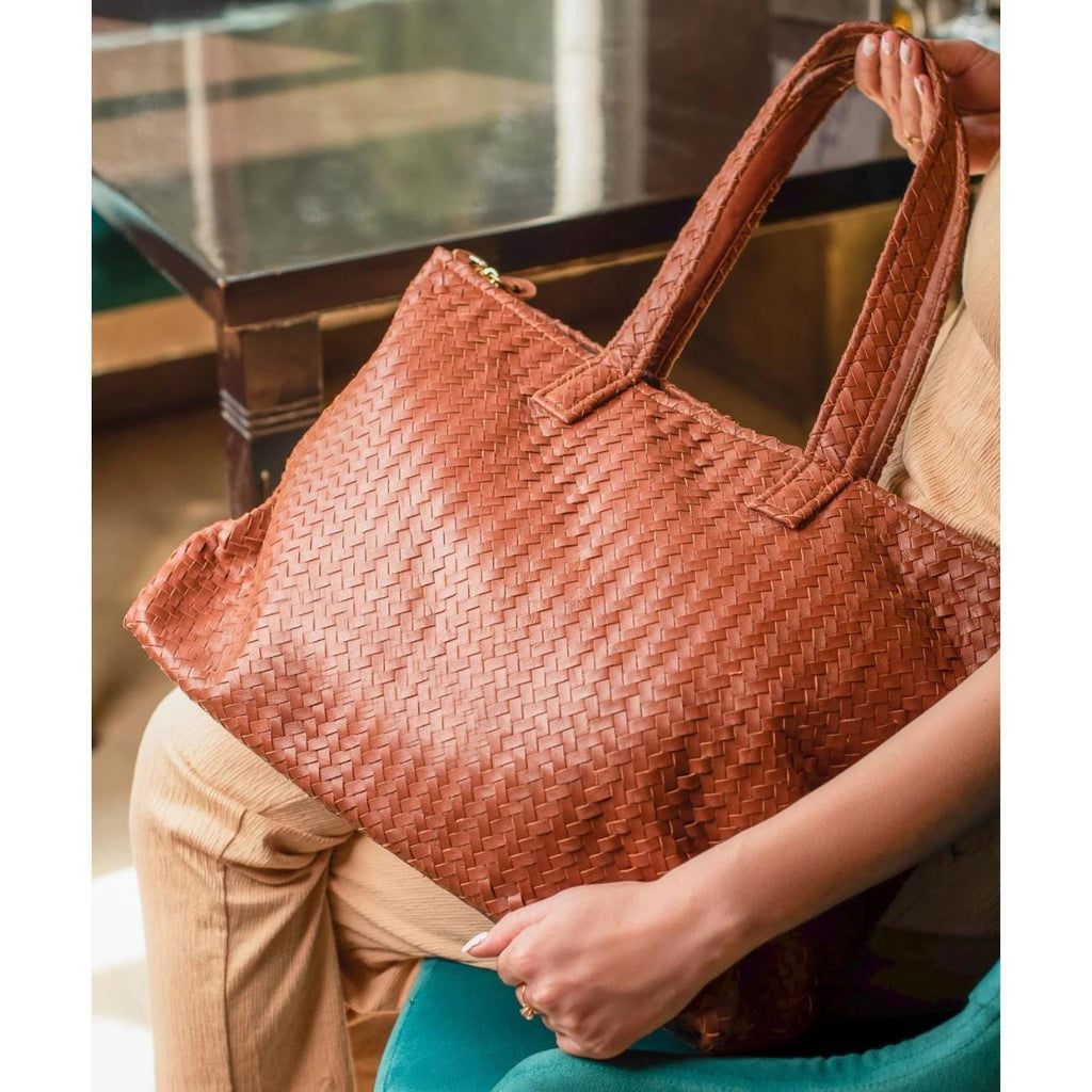Handmade Leather Tote Bag – Shoulder Handbag – Tailor Leather