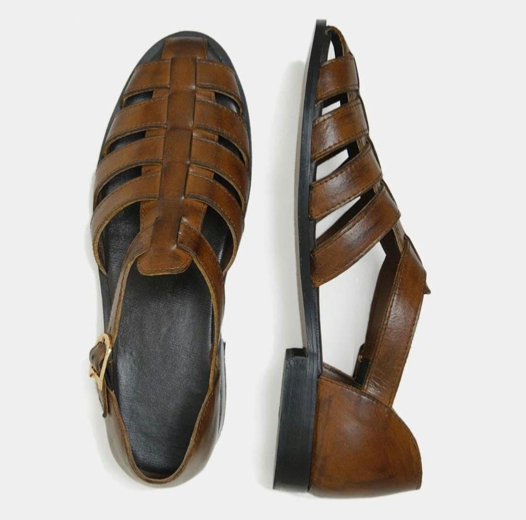 Men's Handmade Genuine Leather Fisherman Sandals – Tailor Leather