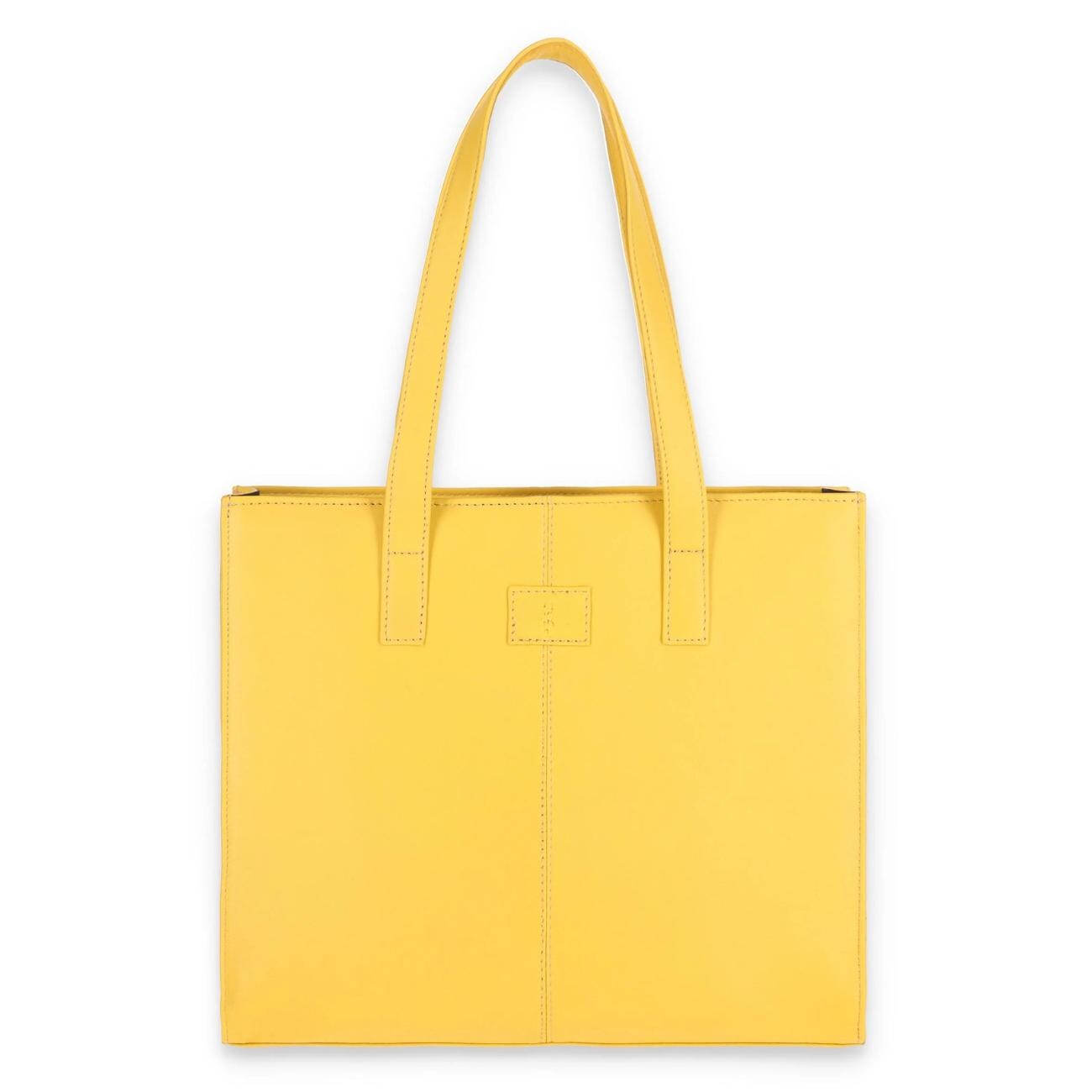 Handmade Tan Brown Leather Tote Bag – Shoulder Handbag – Tailor Leather