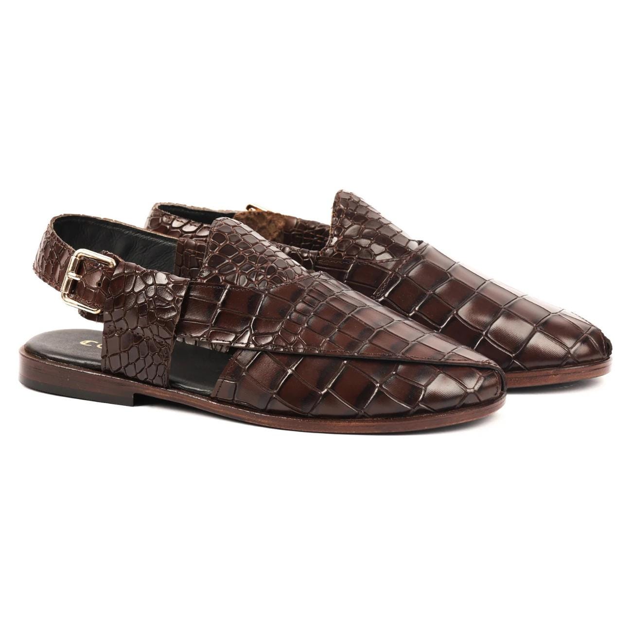 Men's Handmade Genuine Leather Peshawari Chappal – Tailor Leather
