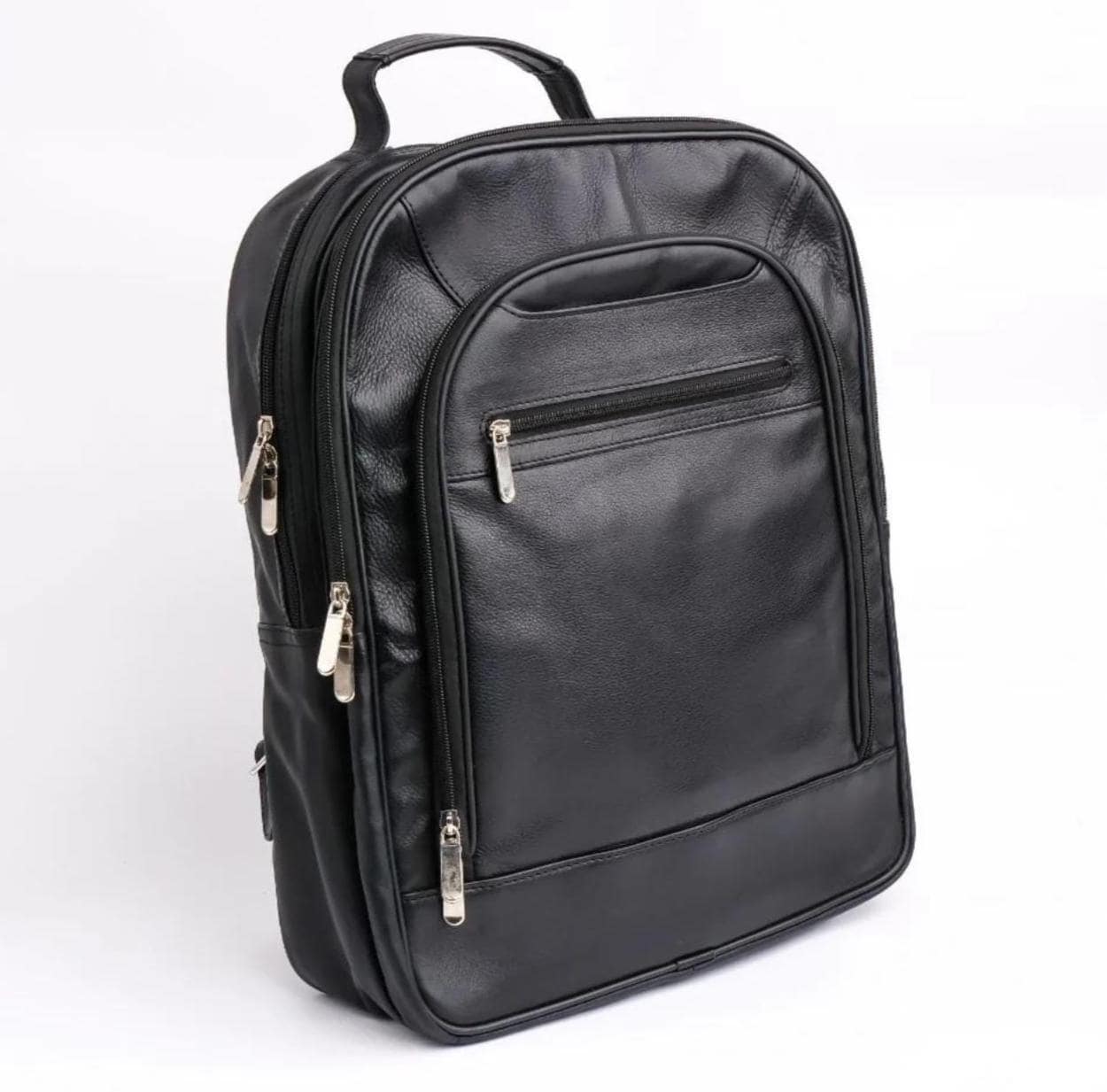 Handmade Black Leather 17" Laptop Backpack – Tailor Leather
