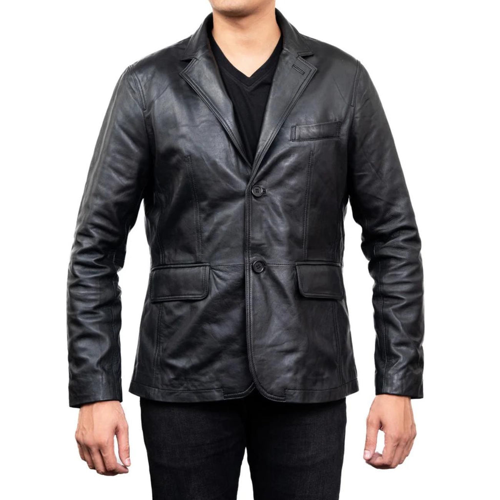 Men's Handmade Lambskin Leather Blazer – Tailor Leather