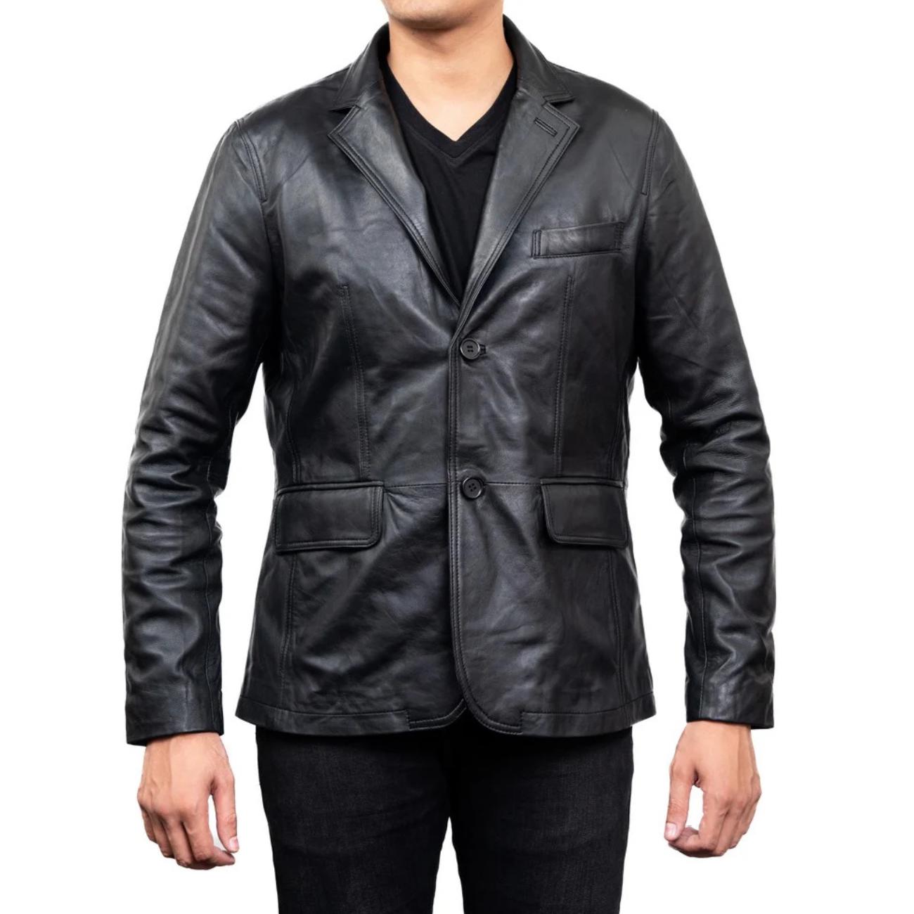 Men's Handmade Lambskin Leather Blazer – Tailor Leather