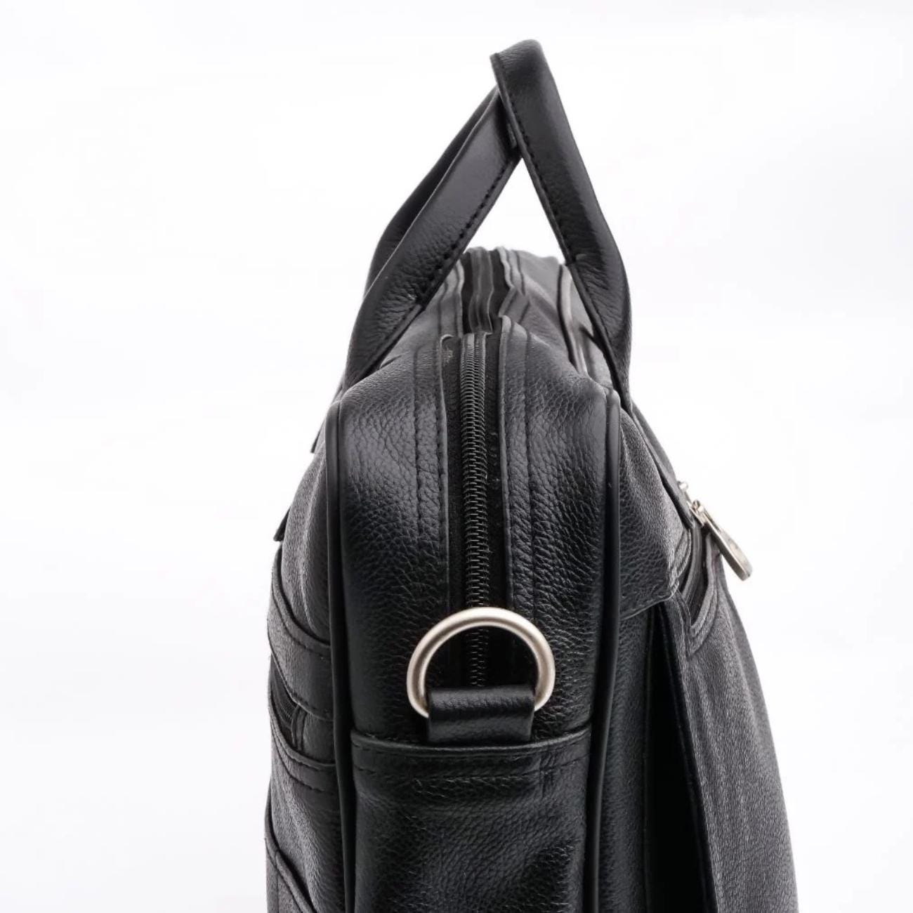 Full-Grain Leather Laptop Briefcase – 15.5" Messenger Bag – Tailor Leather