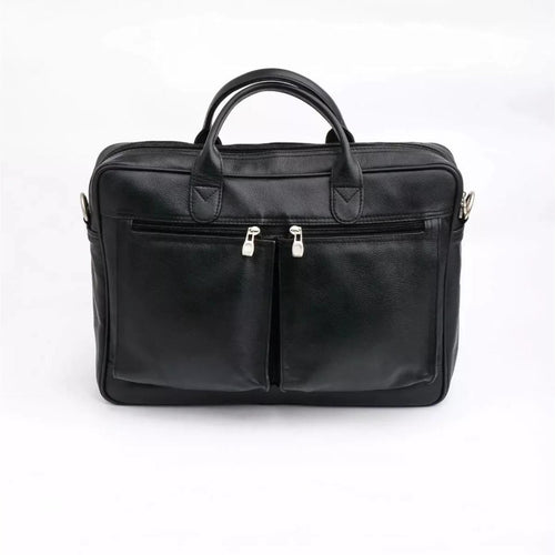 Full-Grain Leather Laptop Briefcase – 15.5" Messenger Bag – Tailor Leather