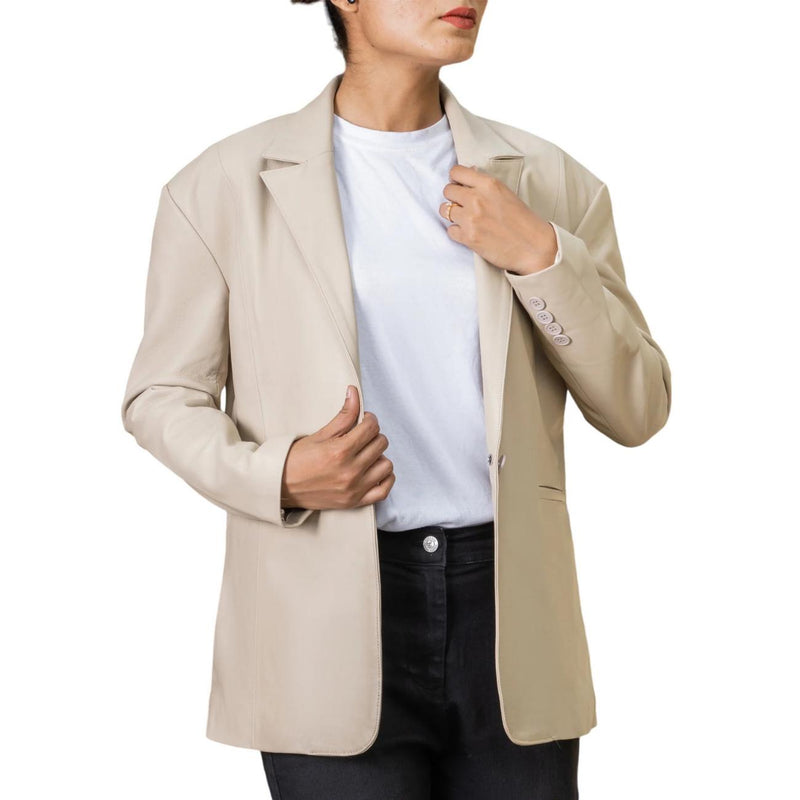 Women's Handmade Leather Blazer – Tailor Leather