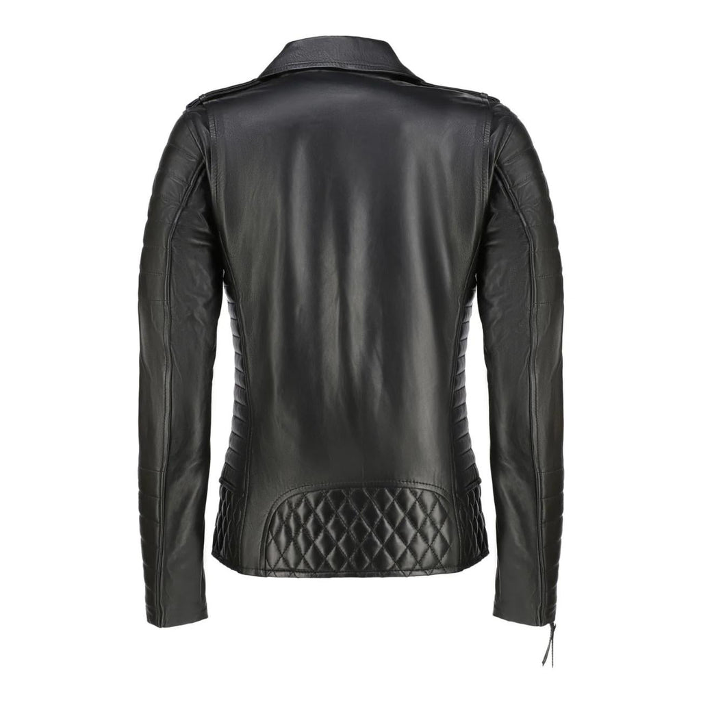 Women's Handmade Lambskin Leather Biker Jacket – Tailor Leather