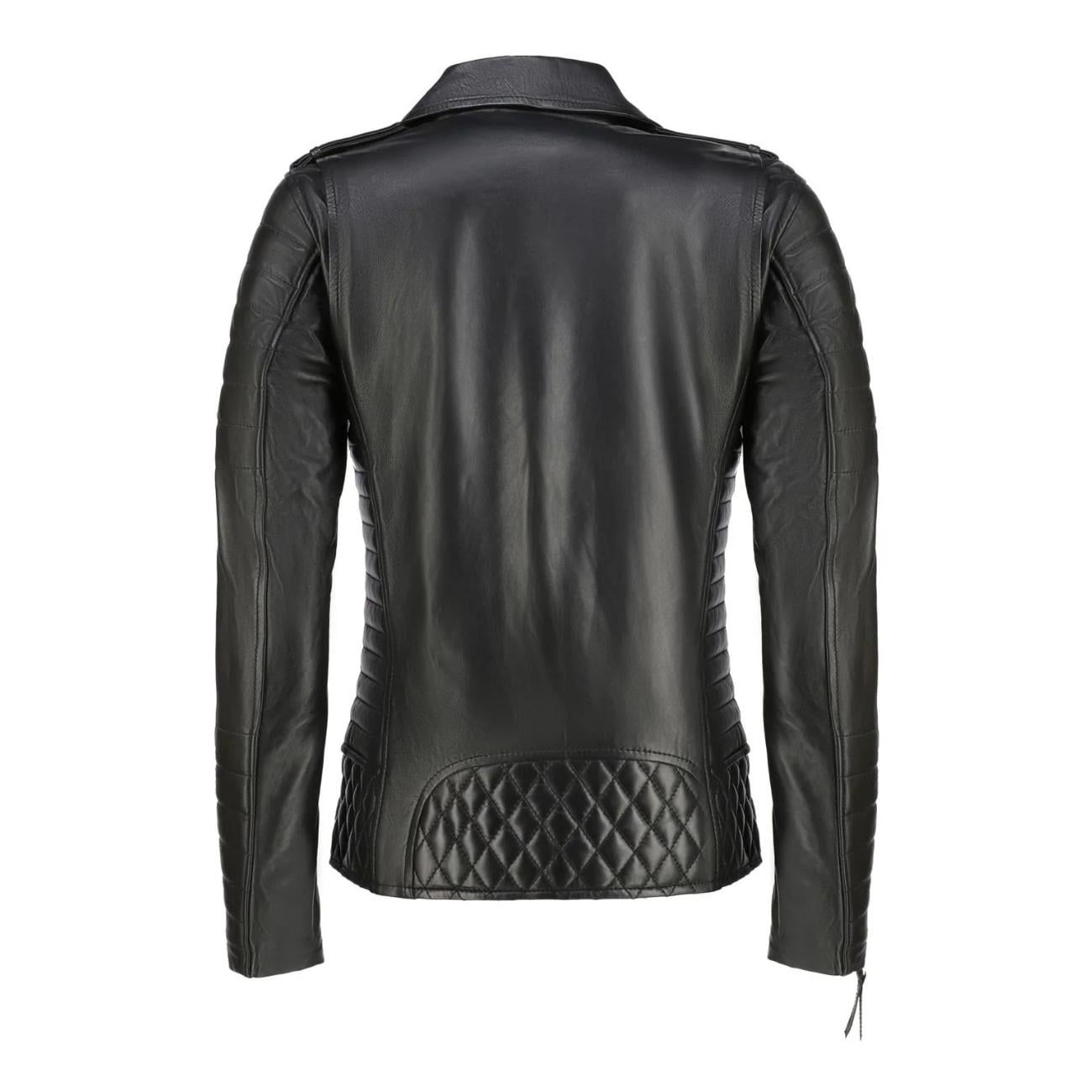 Women's Handmade Lambskin Leather Biker Jacket – Tailor Leather