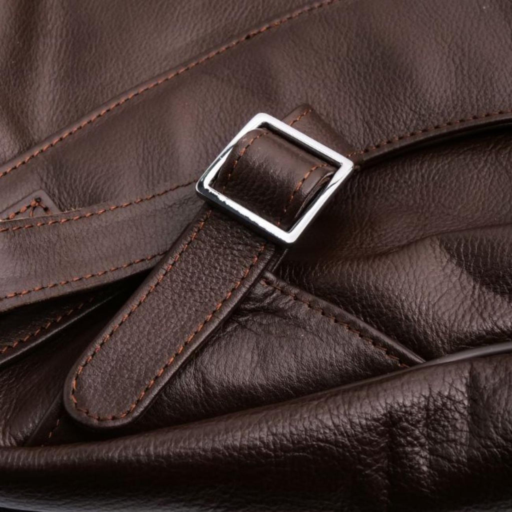 Handmade Black Leather 17" Laptop Backpack – Tailor Leather