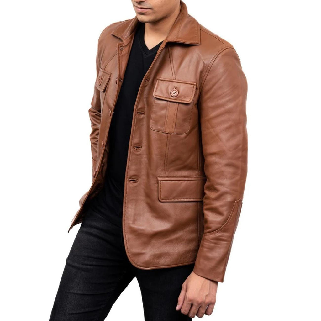 Men's Handmade Lambskin Leather Black Jacket – Tailor Leather