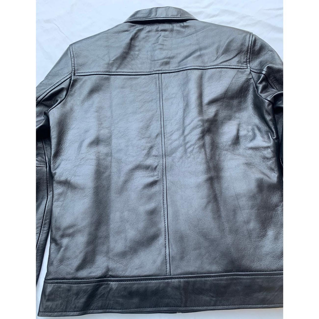 Men's Handmade Lambskin Leather Harrington Jacket – Tailor Leather