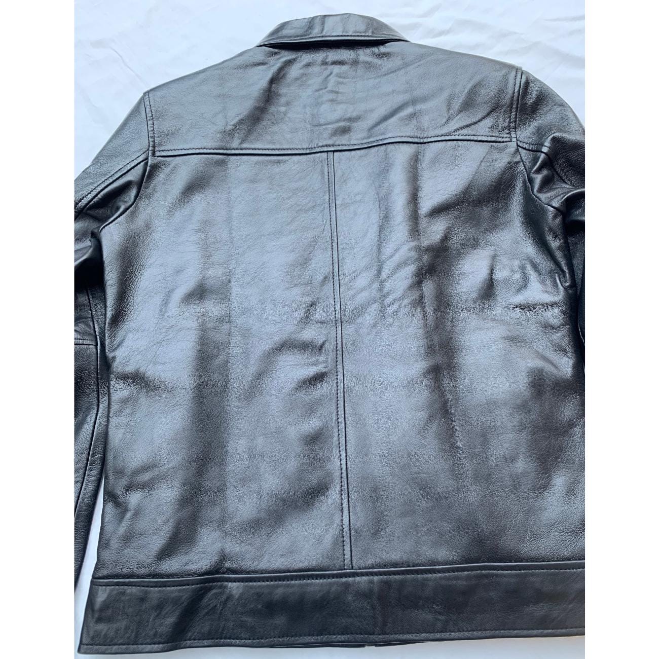 Men's Handmade Lambskin Leather Harrington Jacket – Tailor Leather