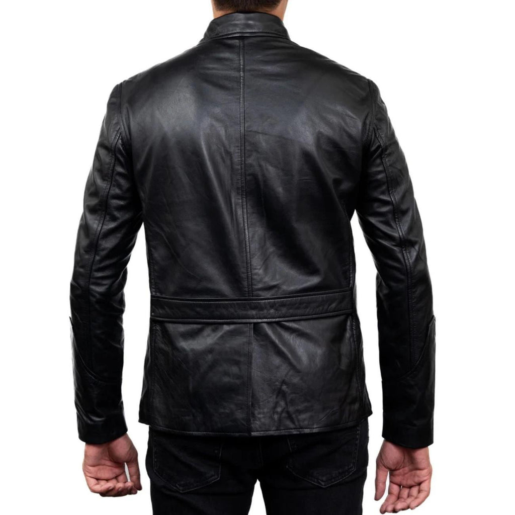 Men's Handmade Lambskin Leather Black Jacket – Tailor Leather