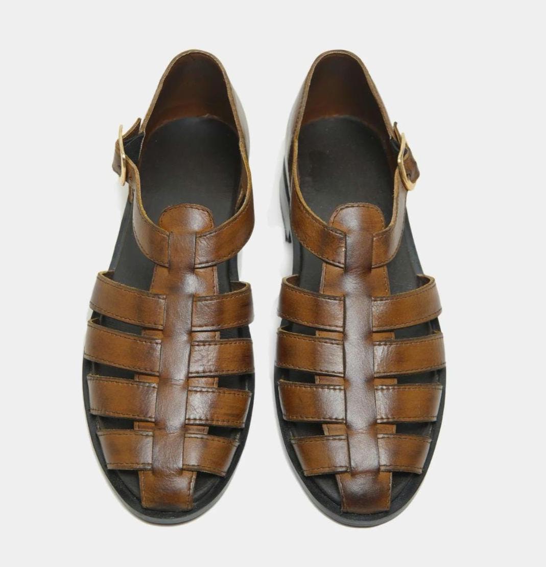 Men's Handmade Genuine Leather Fisherman Sandals – Tailor Leather