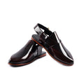 Men's Handmade Black Genuine Leather Peshawari Chappal – Tailor Leather