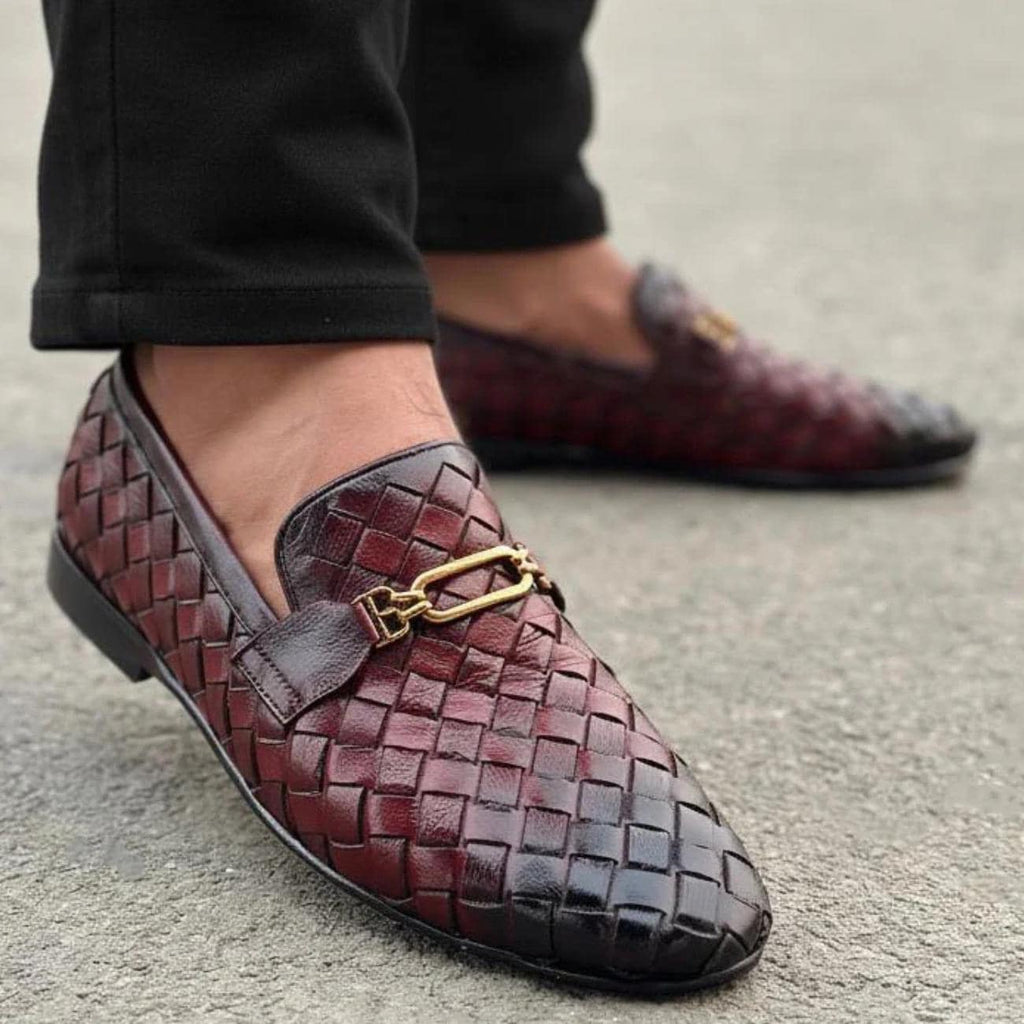 Men's Handmade Handwoven Leather Loafers – Tailor Leather
