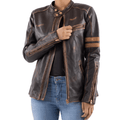 Women's Handmade Lambskin Leather Biker Jacket – Tailor Leather